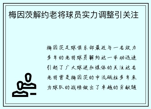 梅因茨解约老将球员实力调整引关注
